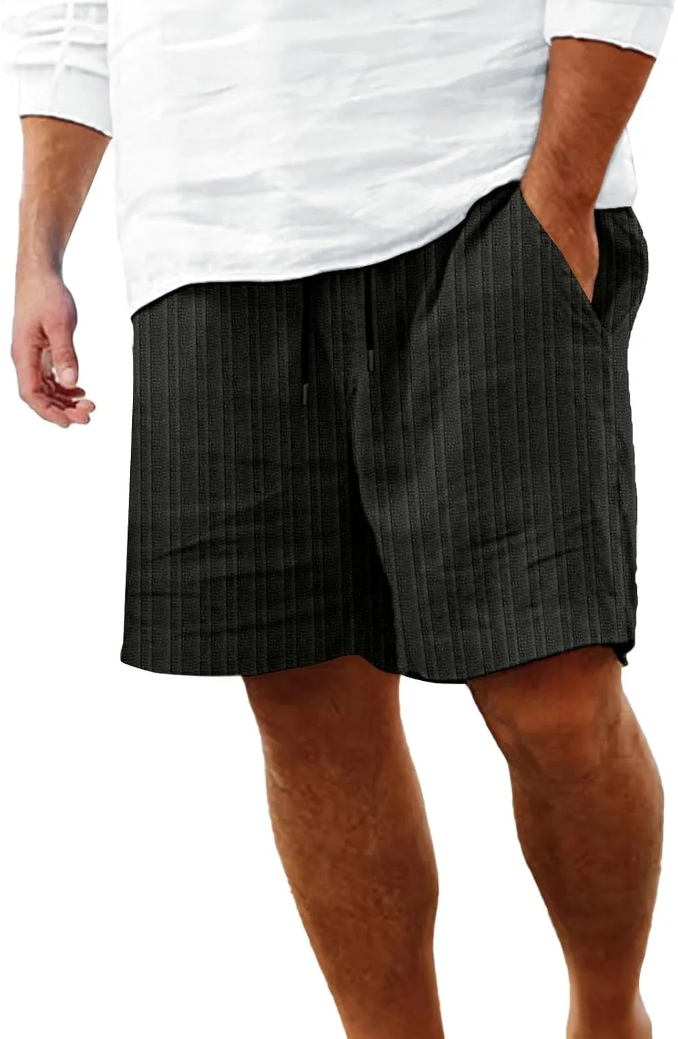 Mens Shorts Casual Work Shorts Fashion Slim Five Minute Pants Beach Shorts Men's Cotton Blend Shorts Mens Chino Gym