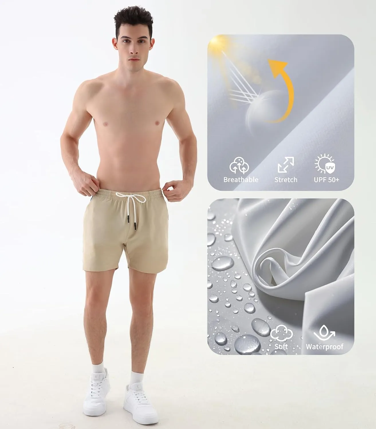 Men's Shorts ??Comfortable Casual Shorts for Men | Breathable Beach Shorts | Perfect for Sports & Gym Wear