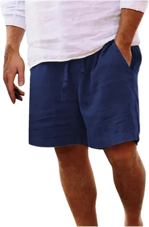 Mens Summer Shorts Men's Sports Shorts Beach Shorts Casual Cotton Linen Shorts Chores Para Men's Casual Mens