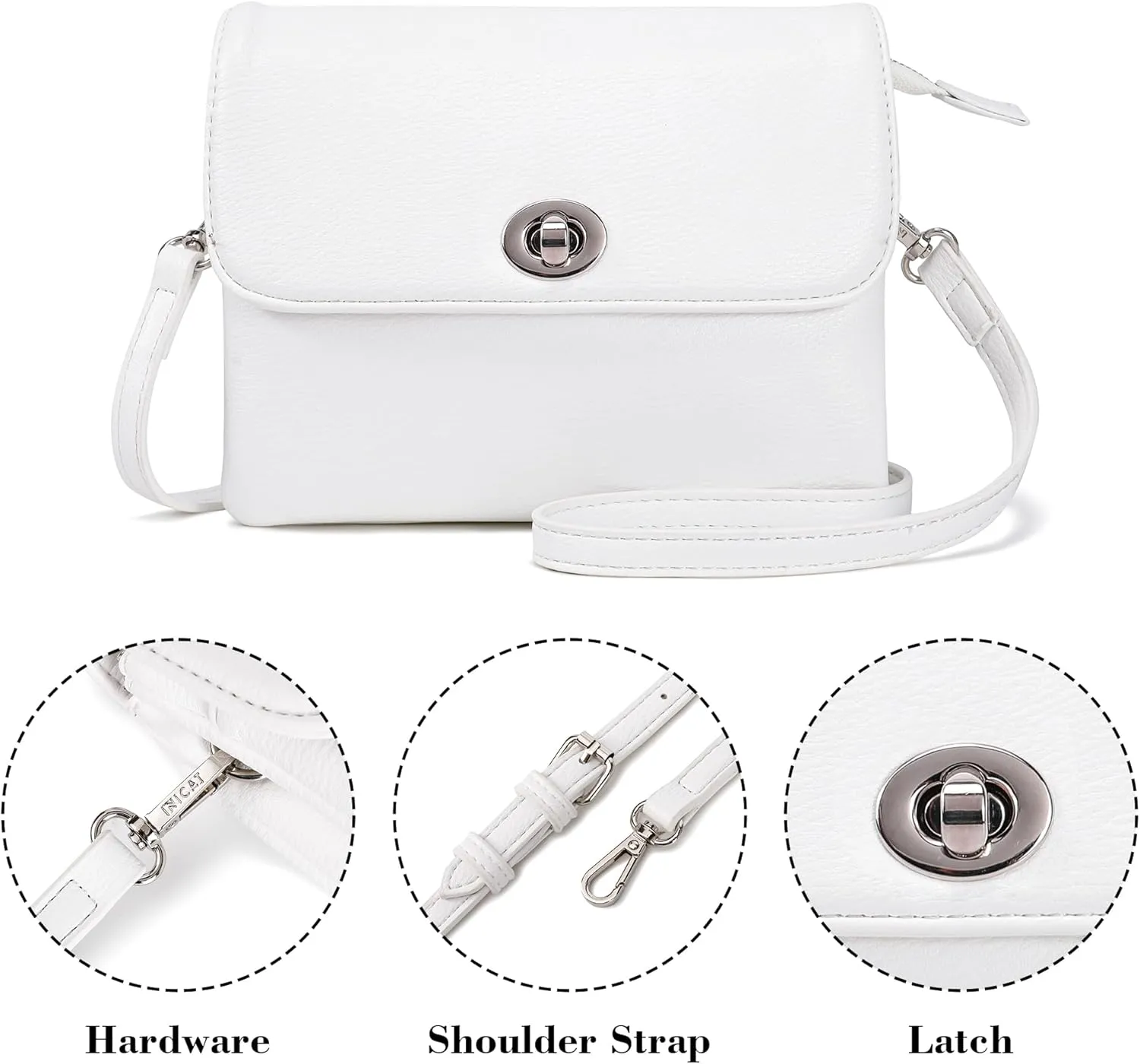 MINICAT Roomy Pockets Small Crossbody Bags Cell Phone Sling Bag Wallet Purses for Women