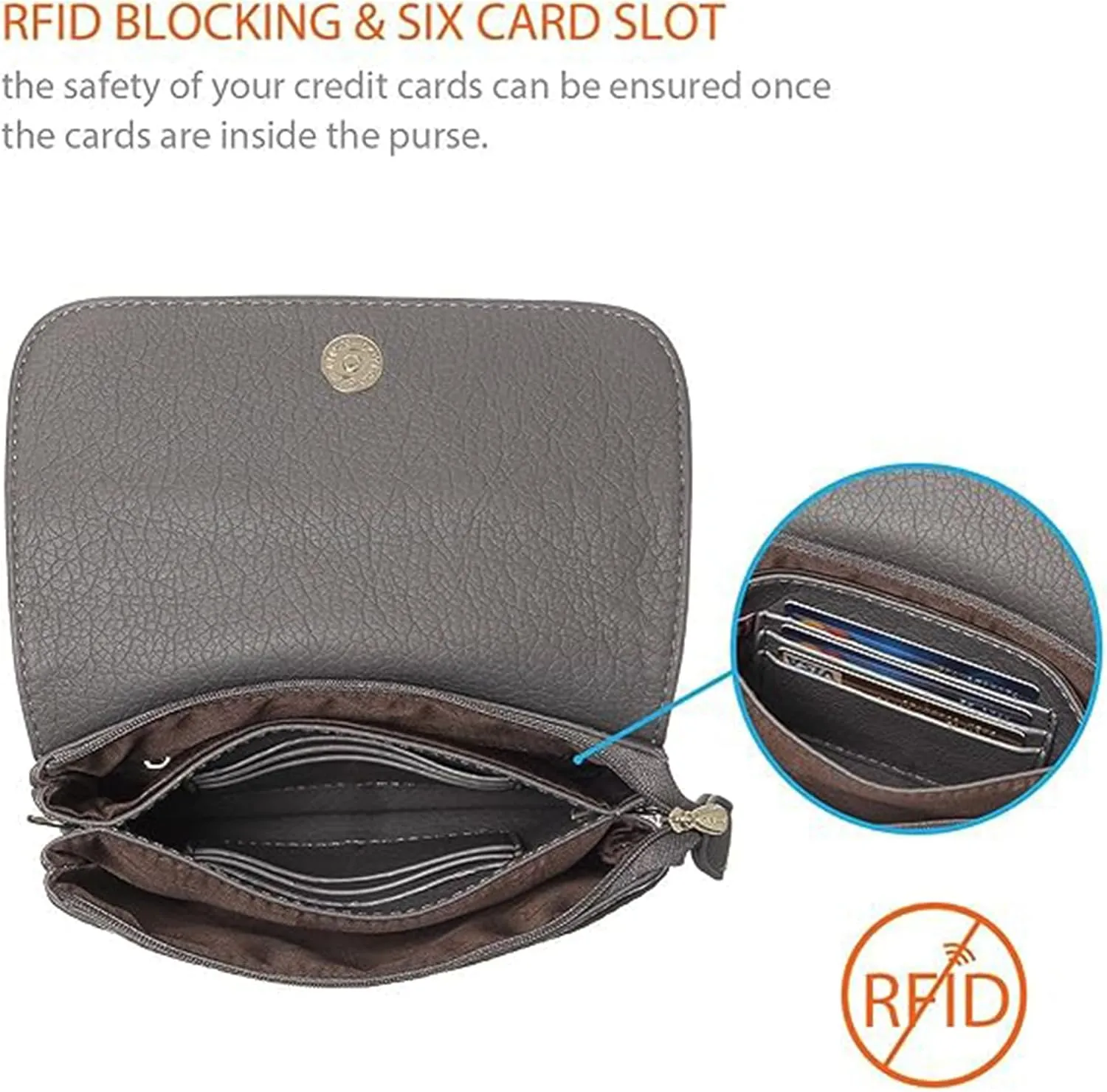 MINICAT Roomy Pockets Small Crossbody Bags Cell Phone Sling Bag Wallet Purses for Women
