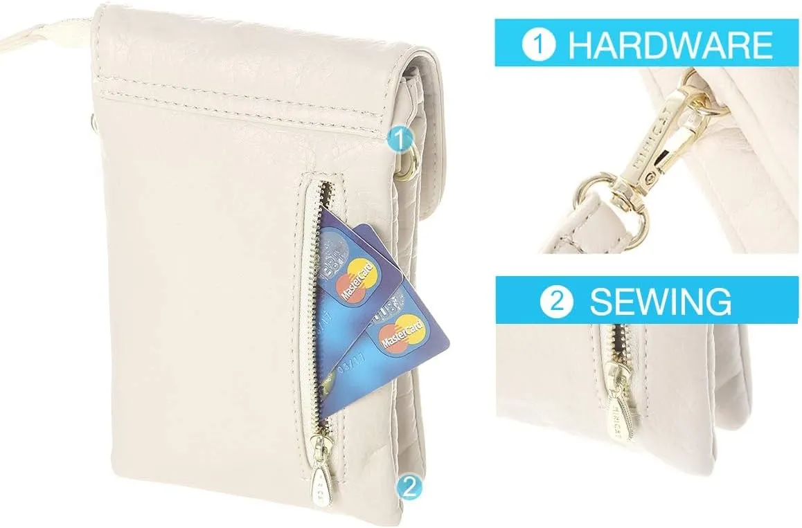 MINICAT Roomy Pockets Small Crossbody Bags Cell Phone Wallet Purses for Women