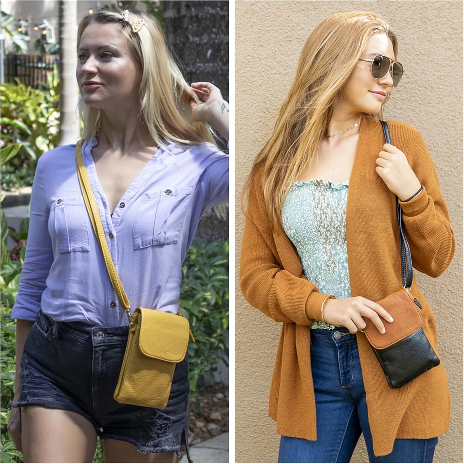 MINICAT Roomy Pockets Small Crossbody Bags Cell Phone Wallet Purses for Women