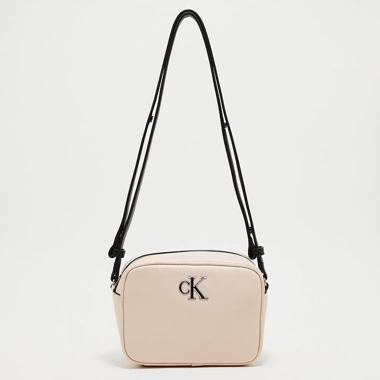 Minimal Monogram Camera Bag - Dusty Pink