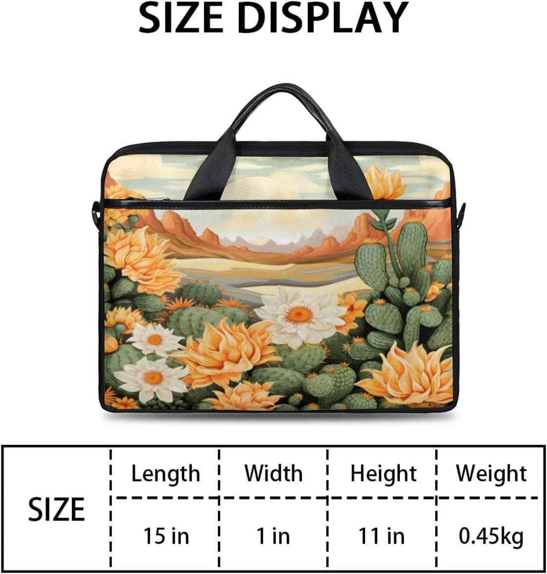 Modern Desert Laptop Shoulder Bag for Tablet Computer Notebook Sleeve Messenger Carrying Case Briefcase Tote
