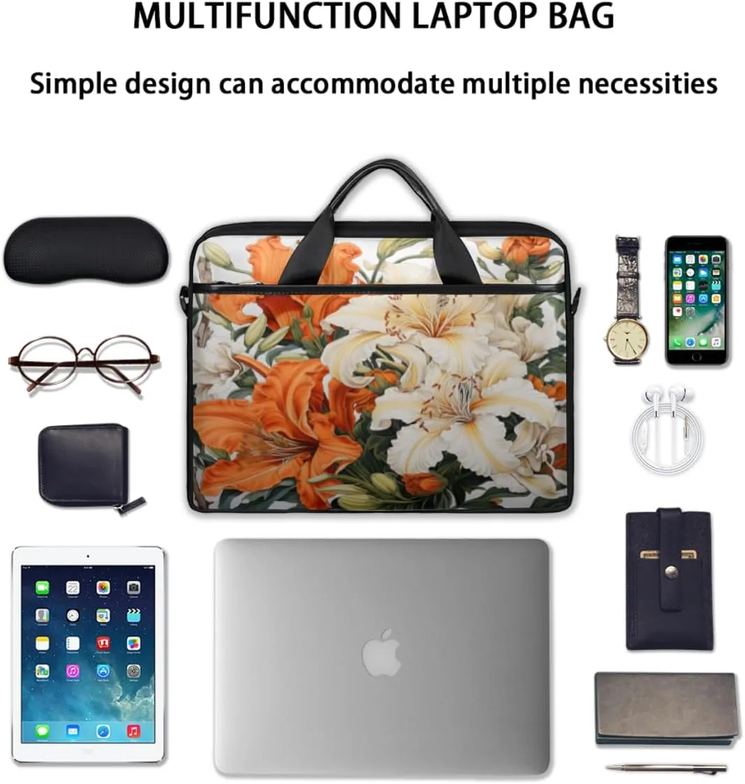 Modern Geometric Laptop Shoulder Bag for Tablet Computer Notebook Sleeve Messenger Carrying Case Briefcase Tote