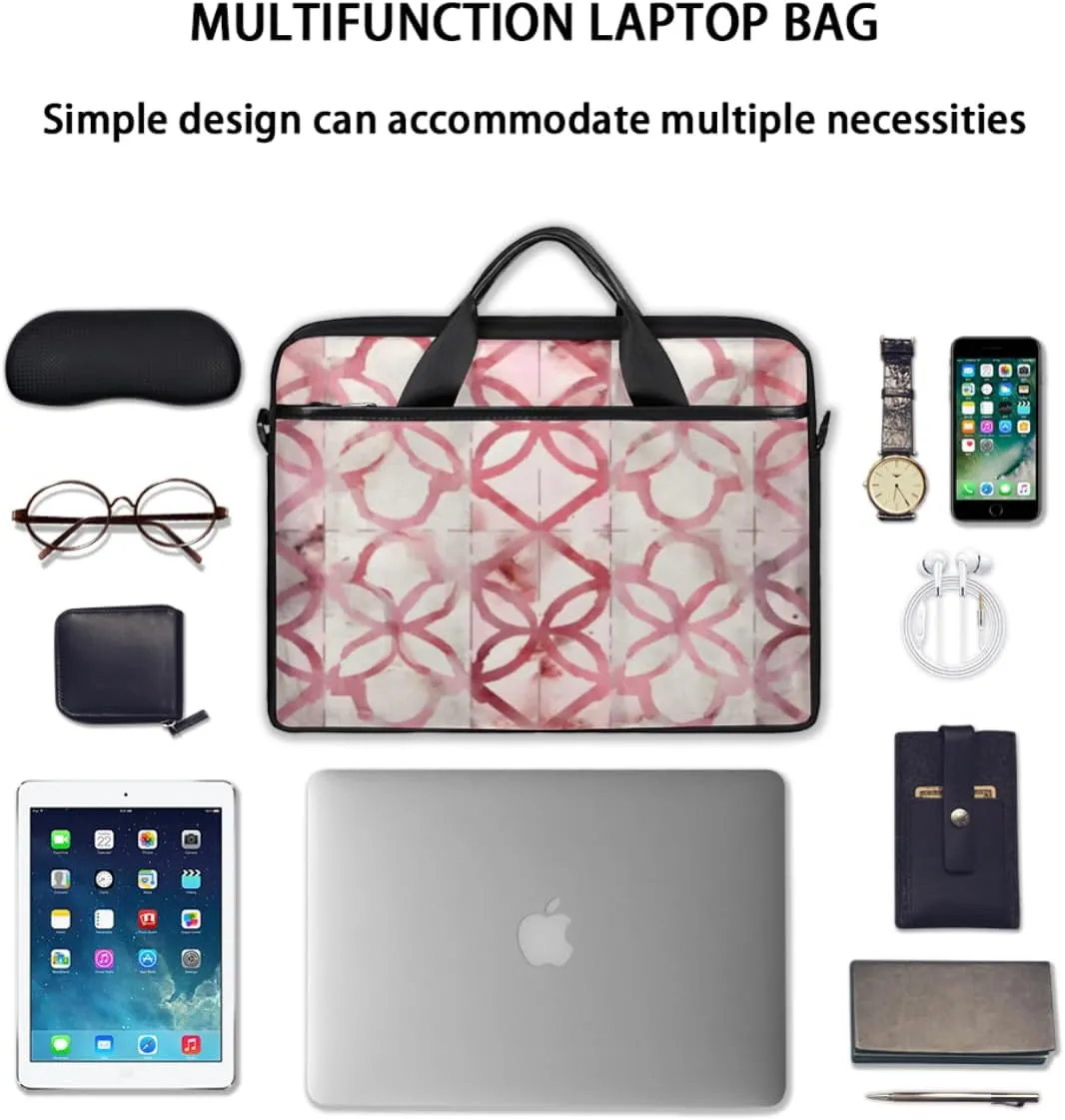 Modern Geometric Laptop Shoulder Bag for Tablet Computer Notebook Sleeve Messenger Carrying Case Briefcase Tote