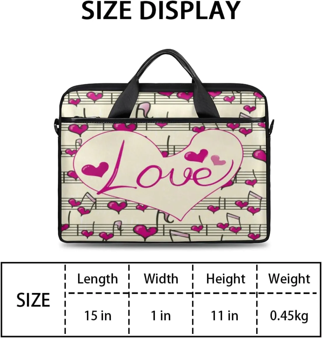 Modern Geometric Laptop Shoulder Bag for Tablet Computer Notebook Sleeve Messenger Carrying Case Briefcase Tote