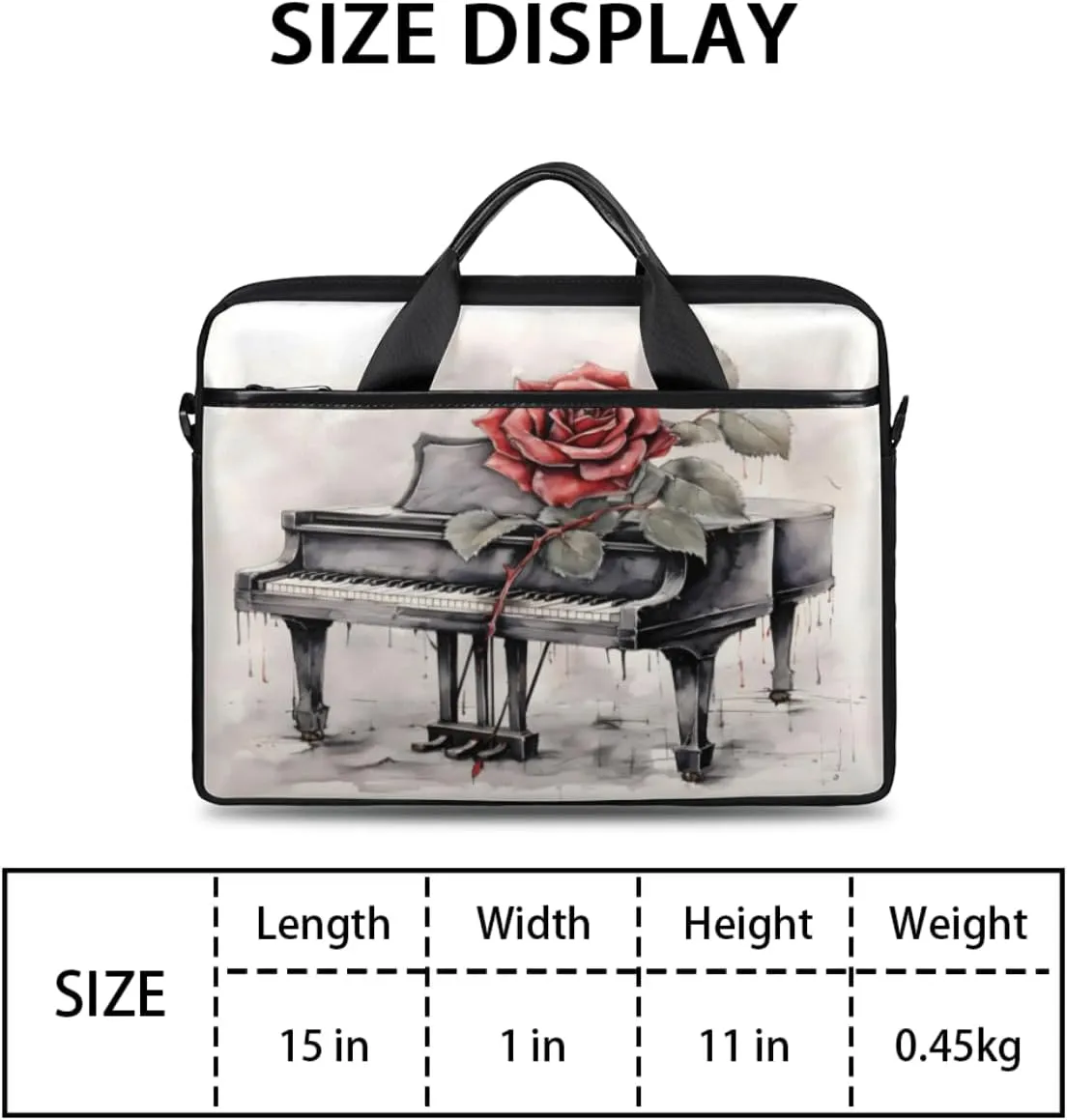 Modern Geometric Laptop Shoulder Bag for Tablet Computer Notebook Sleeve Messenger Carrying Case Briefcase Tote