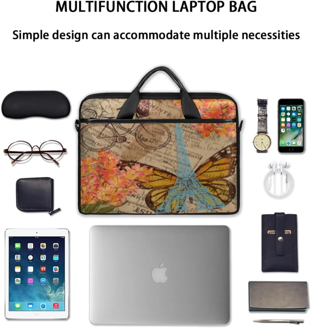 Modern Geometric Laptop Shoulder Bag for Tablet Computer Notebook Sleeve Messenger Carrying Case Briefcase Tote