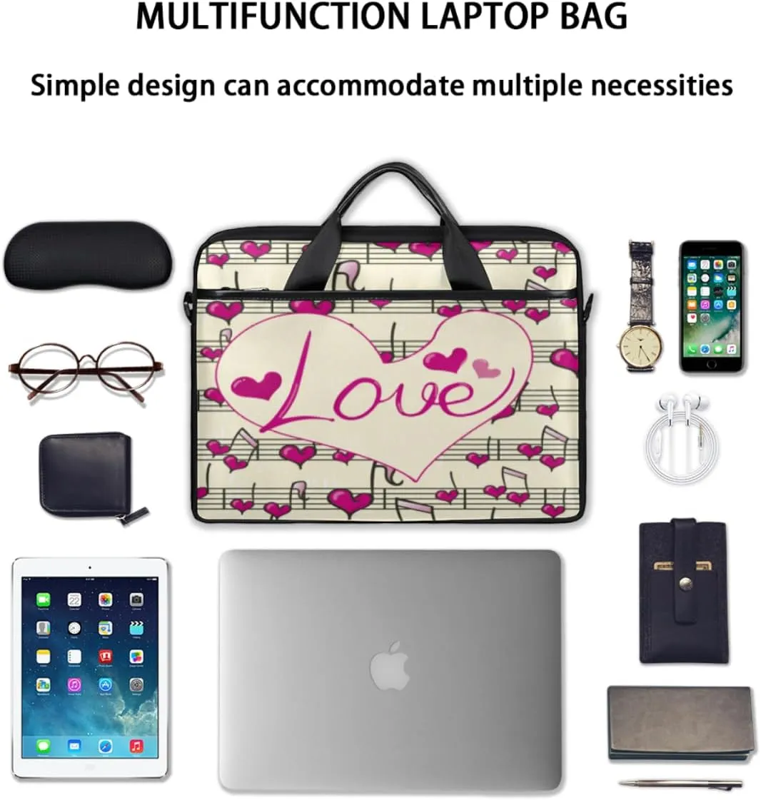 Modern Geometric Laptop Shoulder Bag for Tablet Computer Notebook Sleeve Messenger Carrying Case Briefcase Tote