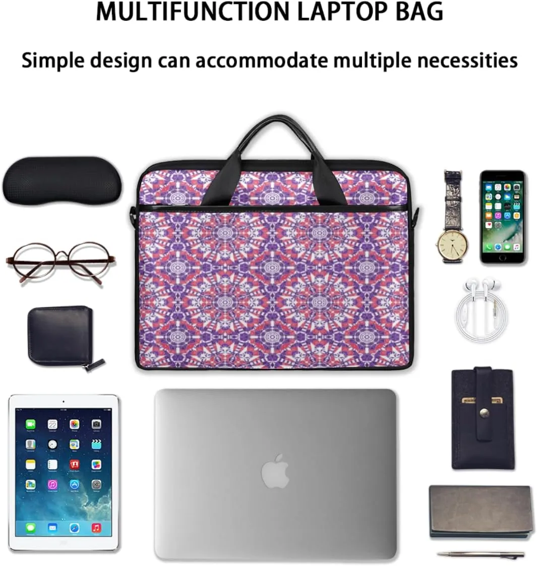 Modern Geometric Laptop Shoulder Bag for Tablet Computer Notebook Sleeve Messenger Carrying Case Briefcase Tote
