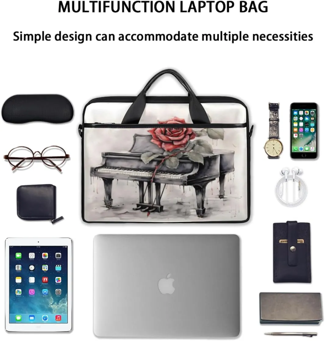 Modern Geometric Laptop Shoulder Bag for Tablet Computer Notebook Sleeve Messenger Carrying Case Briefcase Tote
