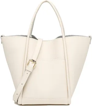 Molodo Handbags for Women Vegan Leather Satchel Bag Stylish Solid Color Shoulder Bucket Bag