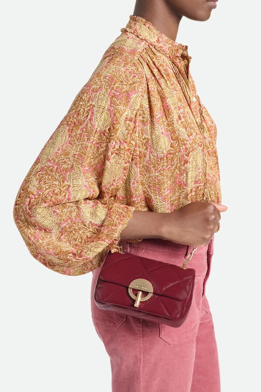 Nano Moon Bag Bordeaux
