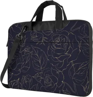 Navy Blue Practical 13-15.6 Inch Laptop Bag For Man And Women, Computer Messenger Bag, Trendy Shoulder Strap Design