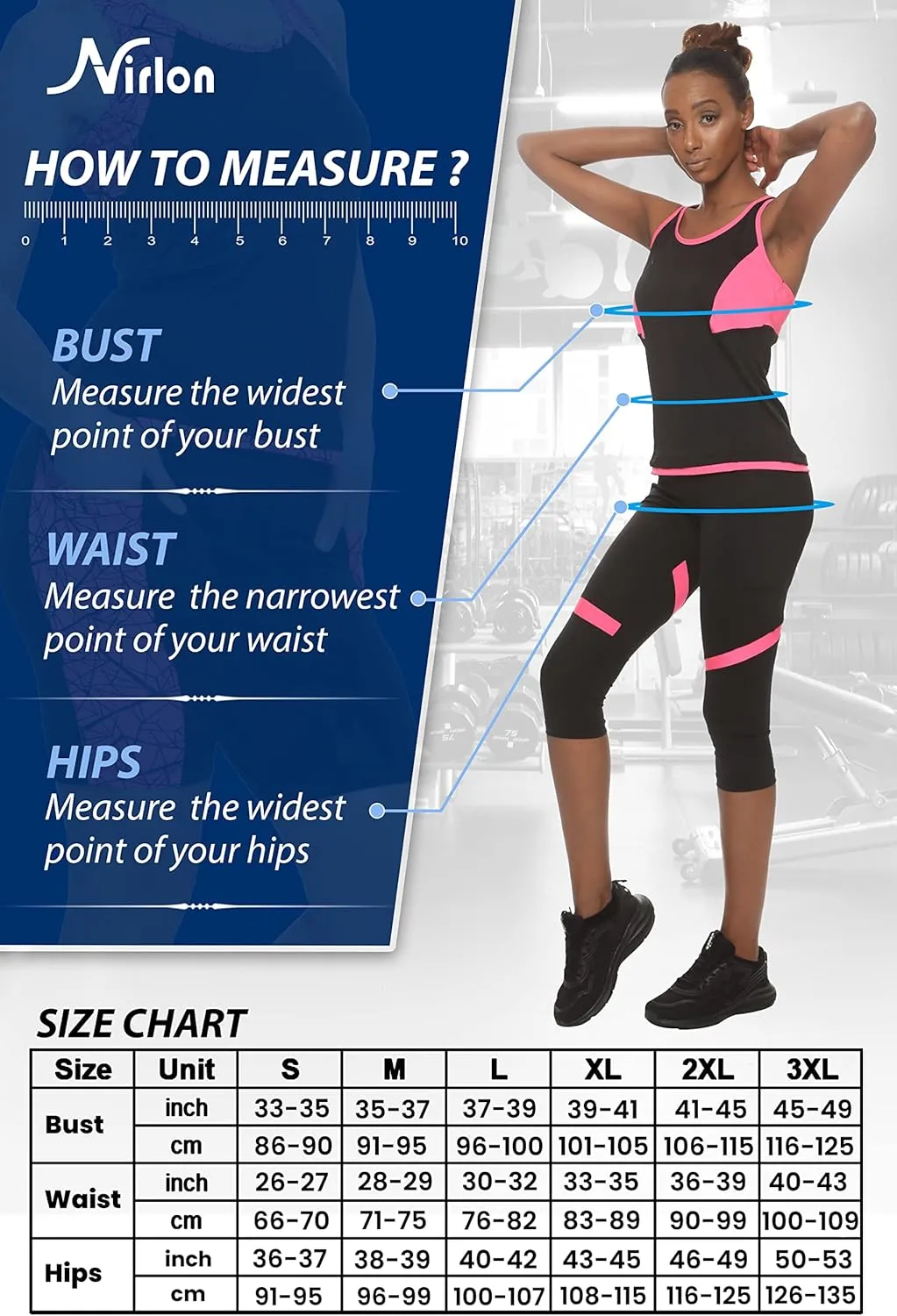 Nirlon Athletic Tops for Women - Regular & Plus Size Womens Workout Tops for Gym & Yoga (30003)