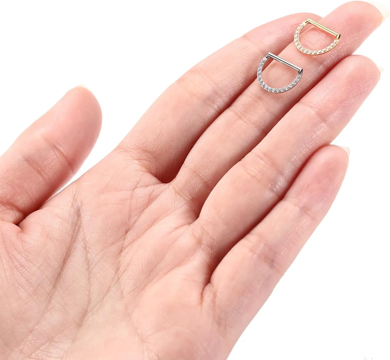 Nose Ring Straight Rod Septum Jewelry 16G & 18G - Daith, Conch, Tragus & Helix Piercing Jewelry - Surgical Steel