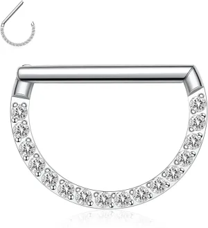 Nose Ring Straight Rod Septum Jewelry 16G & 18G - Daith, Conch, Tragus & Helix Piercing Jewelry - Surgical Steel