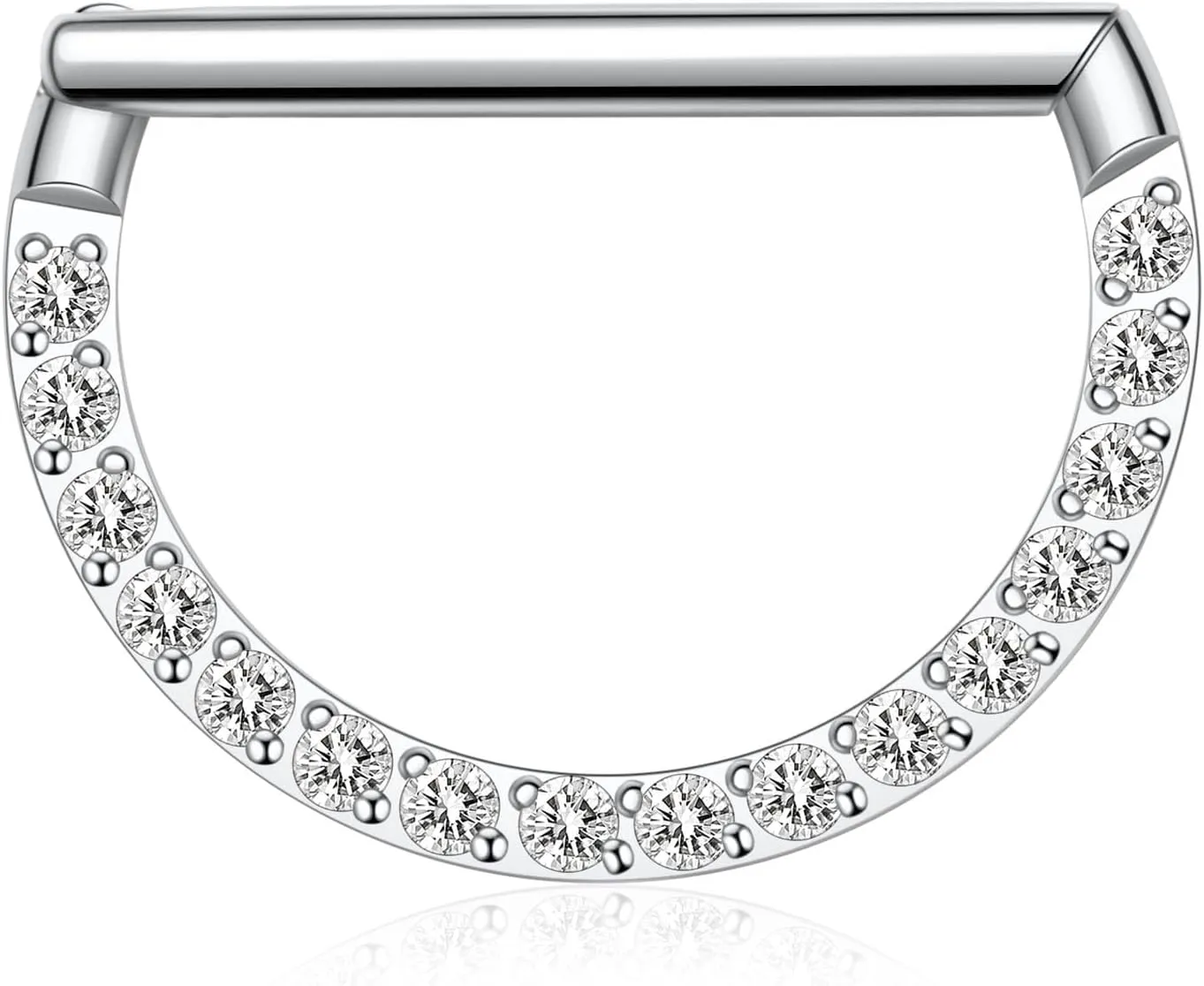 Nose Ring Straight Rod Septum Jewelry 16G & 18G - Daith, Conch, Tragus & Helix Piercing Jewelry - Surgical Steel