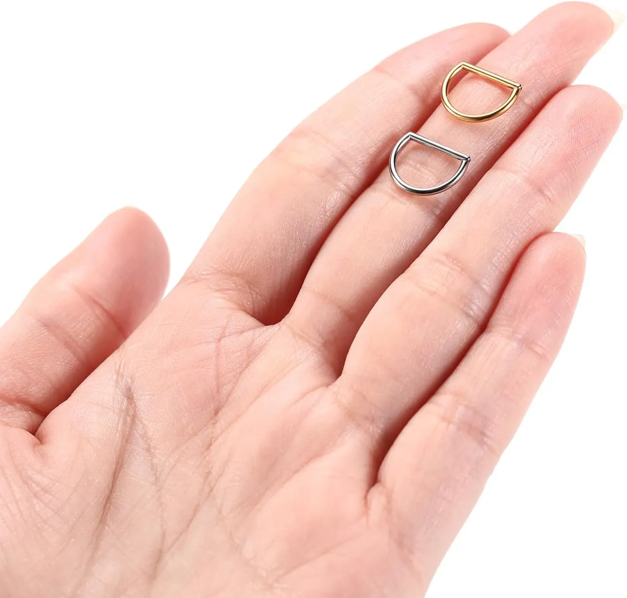 Nose Ring Straight Rod Septum Jewelry 16G & 18G - Daith, Conch, Tragus & Helix Piercing Jewelry - Surgical Steel