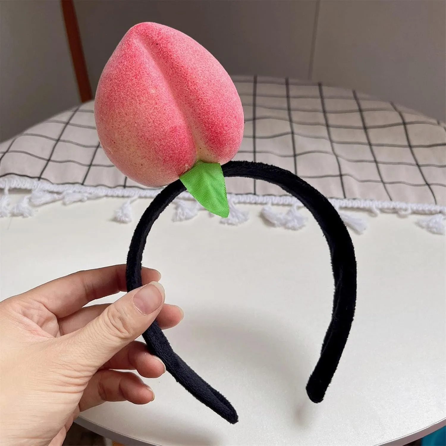 Novelty Knitted Headbands Stuffed Vegetables Hairbands Comfortable Costume Headpiece for Party Costume Accessory