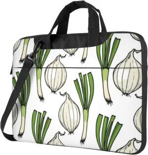 Onion Pattern Practical 13-15.6 Inch Laptop Bag For Man And Women, Computer Messenger Bag, Trendy Shoulder Strap Design