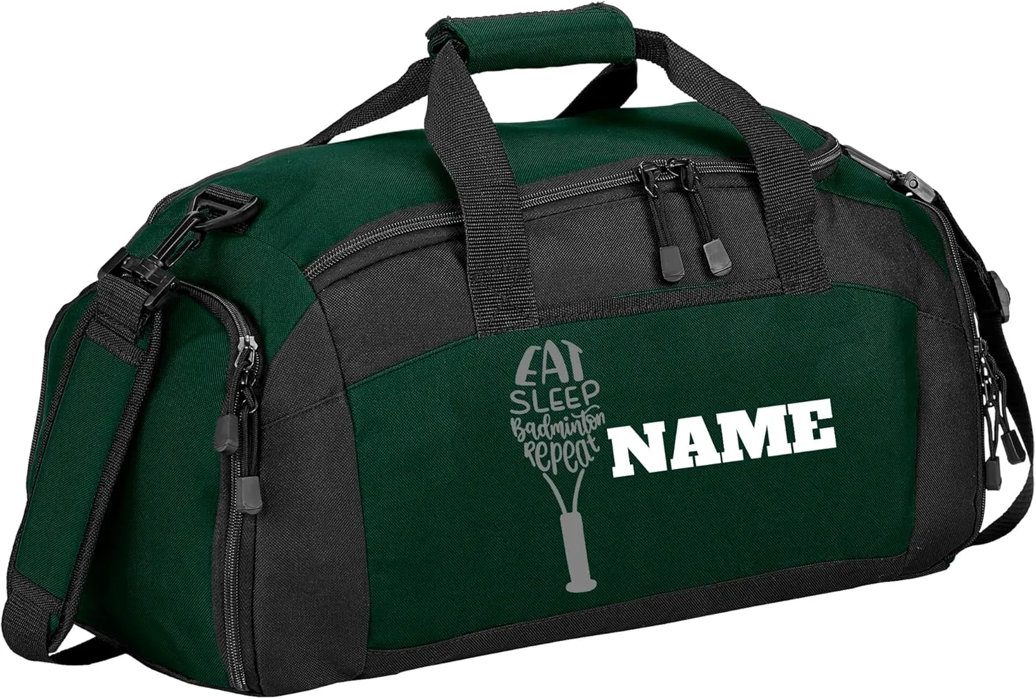 Personalized Badminton Duffle Bag - Versatile Pickleball Bag, Large Tennis Bag with Shoe Compartment - Badminton Bag
