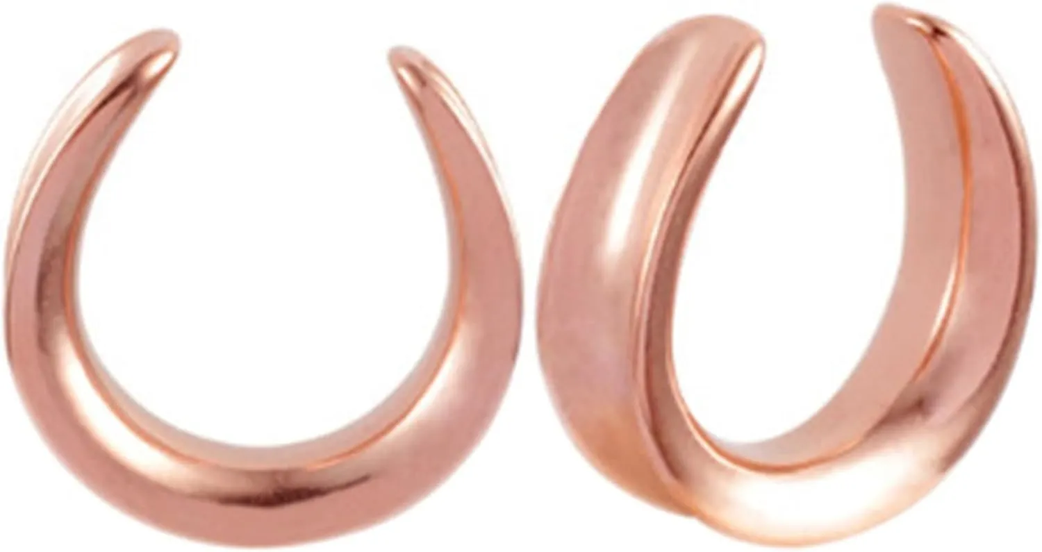 Piercing Jewelry Surgical Steel, Body Piercing Jewelry for Ears U Shape Ear Stretcher Saddle Plugs Gauge