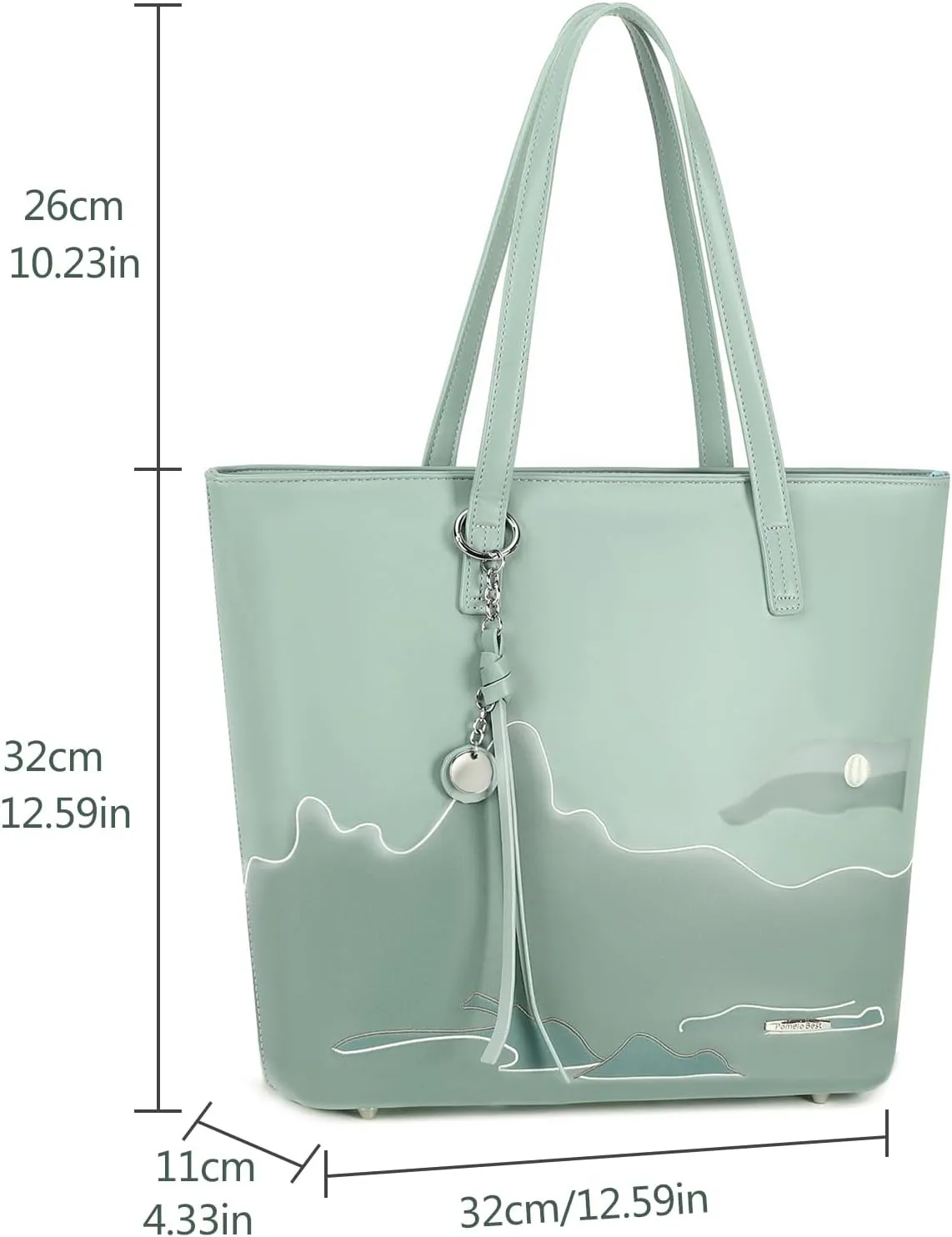 Pomelo Best Soft Faux Leather Stylish Shoulder Tote Bags for Women