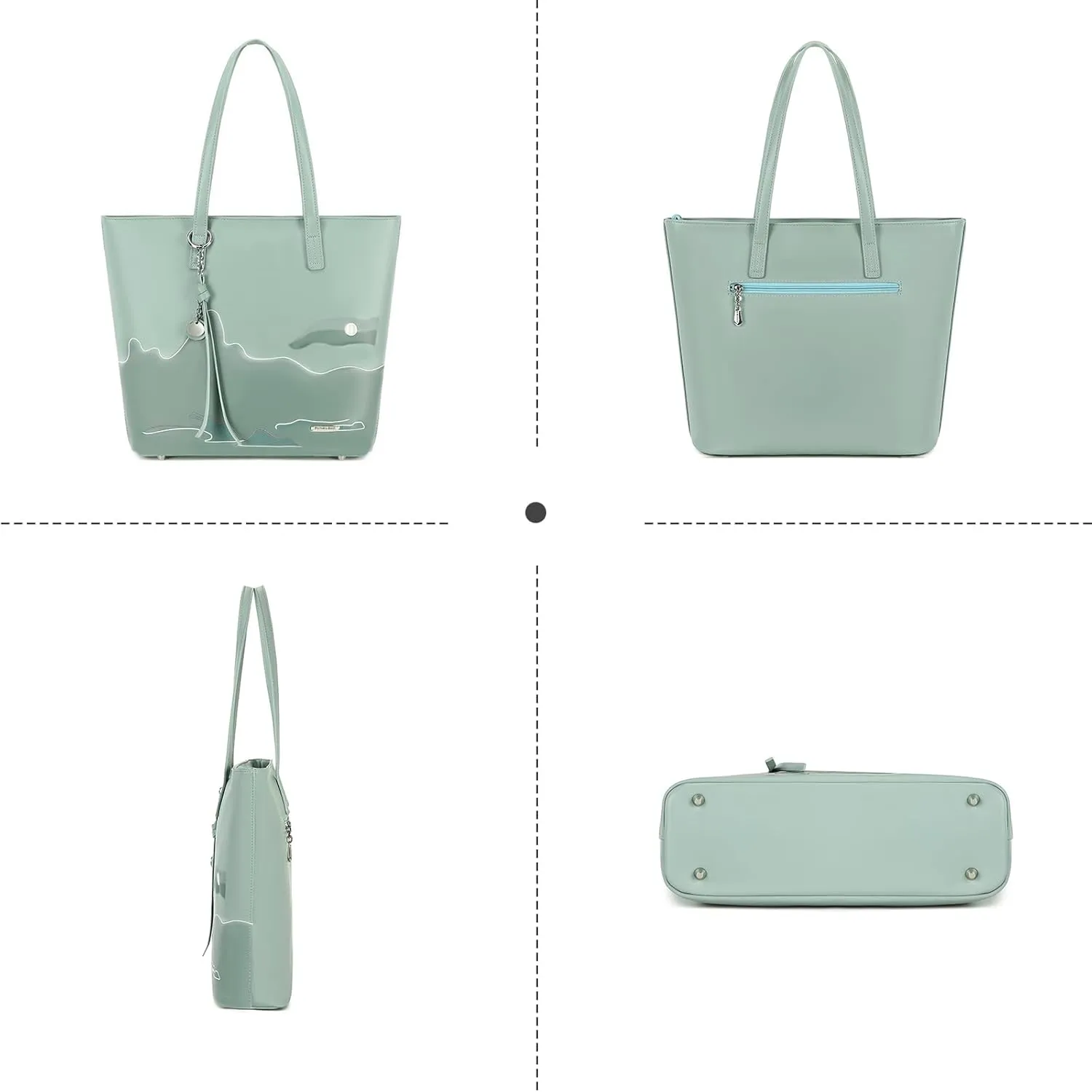 Pomelo Best Soft Faux Leather Stylish Shoulder Tote Bags for Women