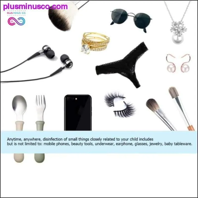 Portable Double UV Sterilizer Box Jewelry Watch Phone
