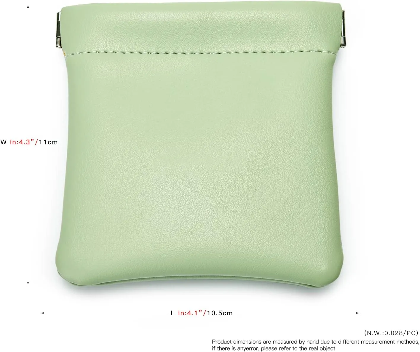 PU Leather Jewelry Travel Bag Leather Jewelry Pouch Christmas,Wedding Party Favor Gift Bag (L, Green)
