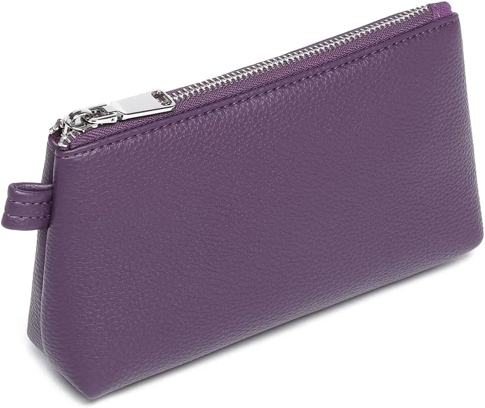 PU Leather Makeup Simple and Convenient Handbag Small Exquisite Storage Bag (Pu/Anemone Purple)