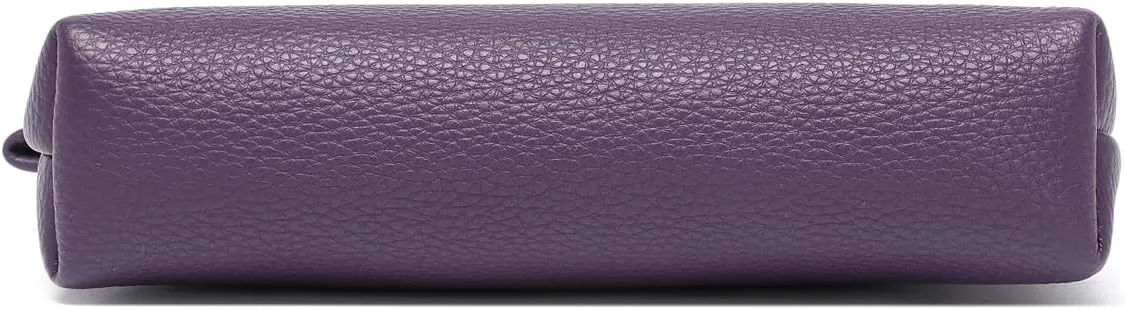 PU Leather Makeup Simple and Convenient Handbag Small Exquisite Storage Bag (Pu/Anemone Purple)