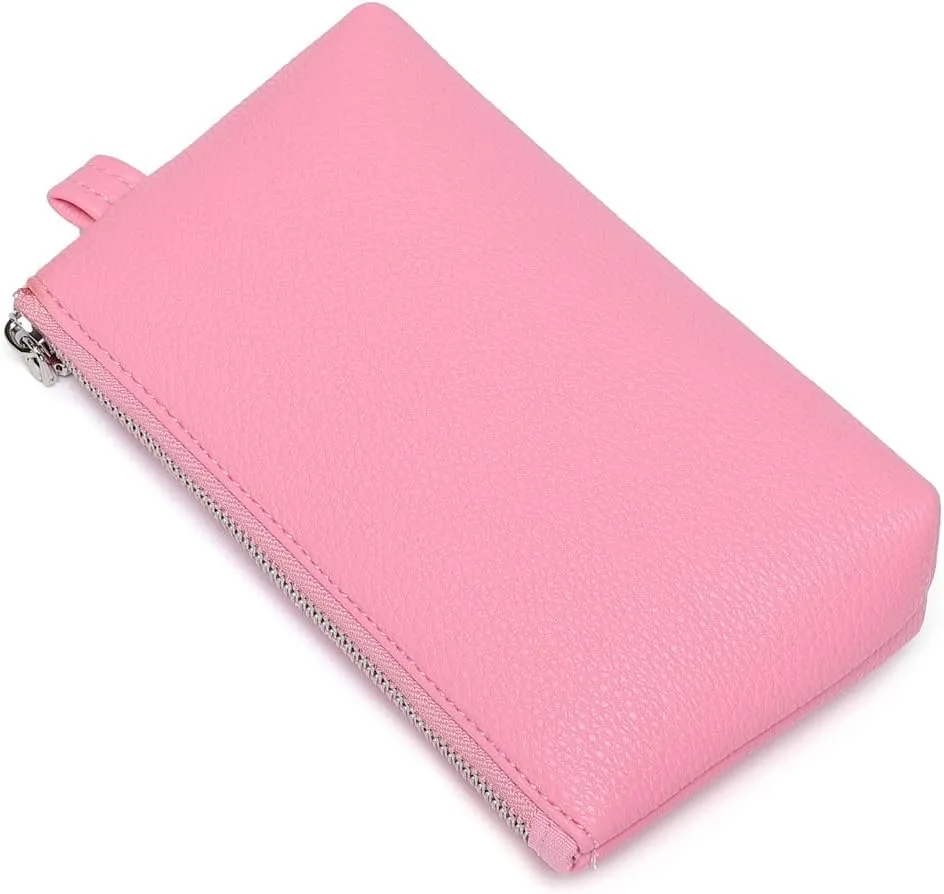 PU Leather Makeup Simple and Convenient Handbag Small Exquisite Storage Bag (Pu/Azalea Pink)