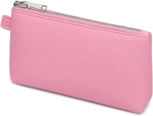 PU Leather Makeup Simple and Convenient Handbag Small Exquisite Storage Bag (Pu/Azalea Pink)