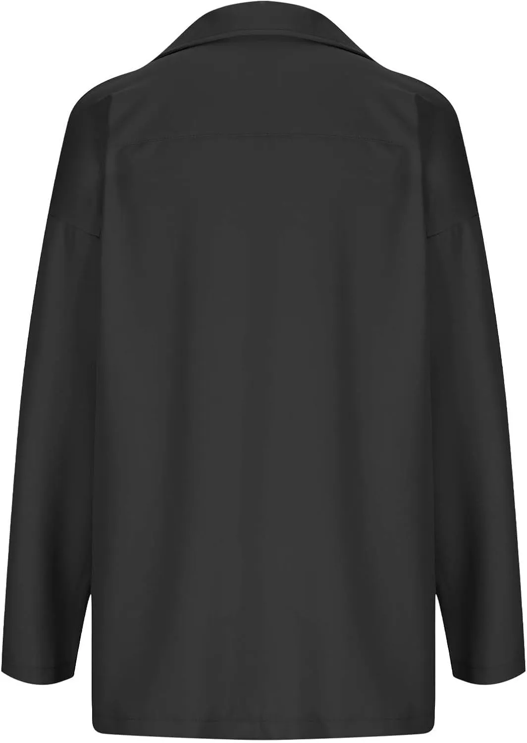 Puffer Jacket Womens Plus Size Button Thin Winter Coat Casual Cardigan Long Sleeve Trench Jackets with Pockets