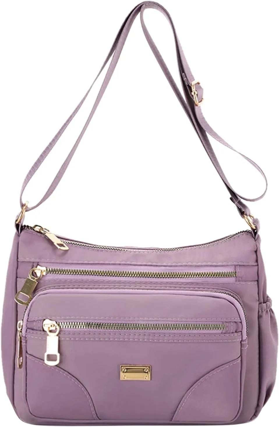 Puffy Crossbody Bags for Women Waterproof Nylon Crossbody Bags for Woman Trendy Carry on Bag for Airplanes Women(Red)
