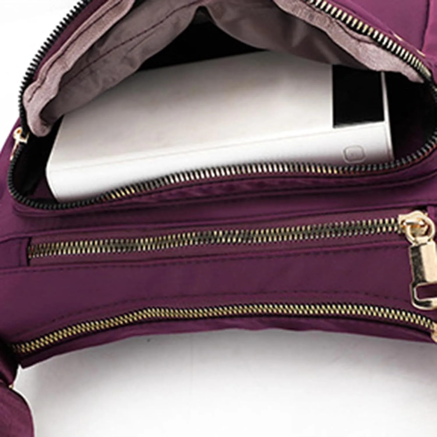 Puffy Crossbody Bags for Women Waterproof Nylon Crossbody Bags for Woman Trendy Carry on Bag for Airplanes Women(Red)