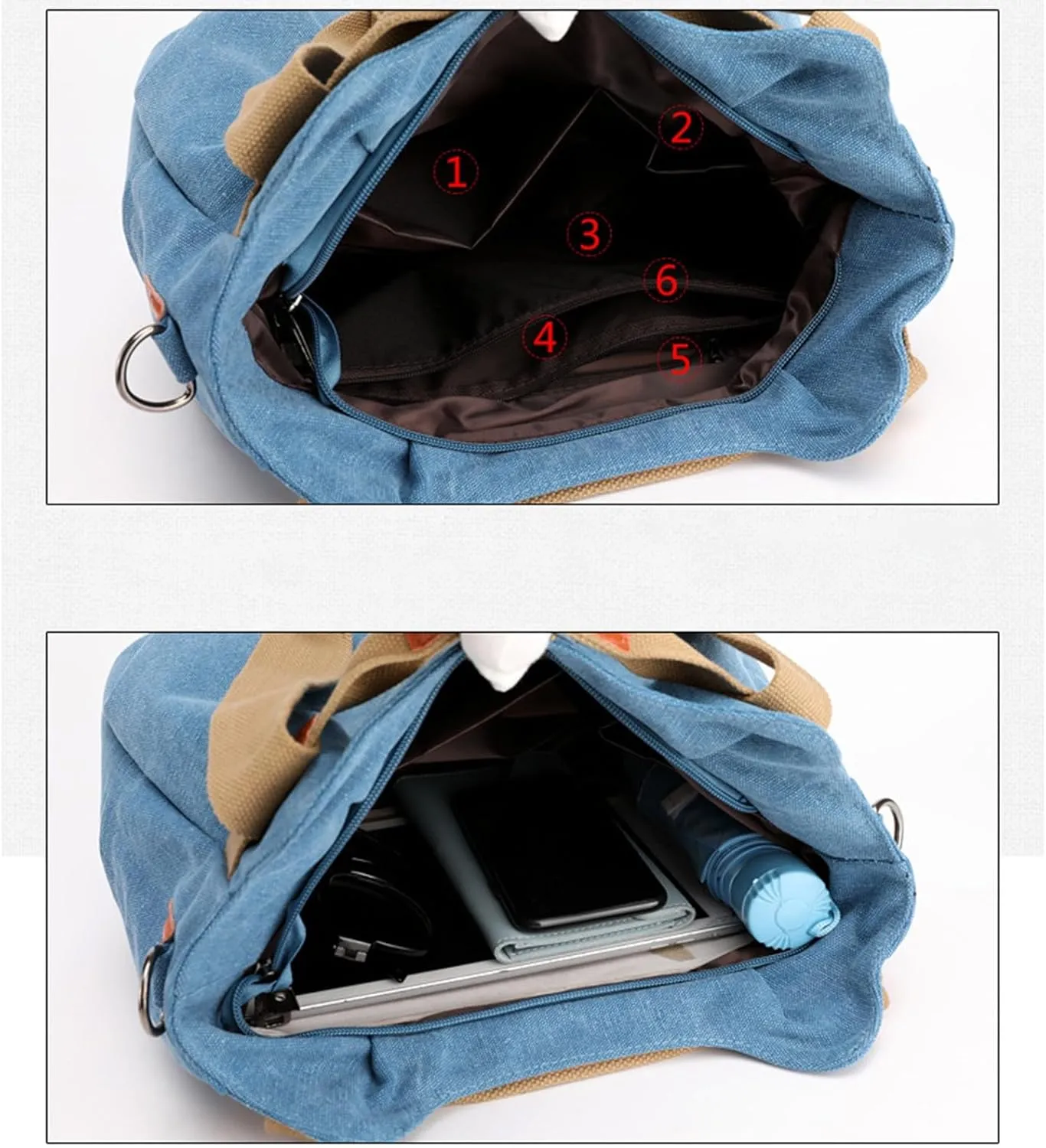 Purses for Women Crossbody Anti Theft Beach Tote Shoulder Bags for Summer Vacation Trendy Clutch Saddle Bag(Blue)