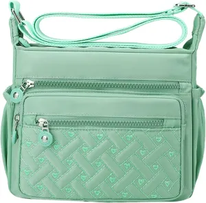 Purses for Women Crossbody Anti Theft Trendy Designer Shoulder Bags for Women Womens Elegant Evening Bag(Green)