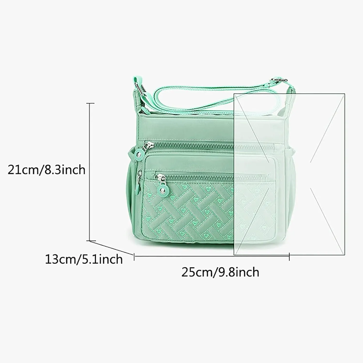 Purses for Women Crossbody Anti Theft Trendy Designer Shoulder Bags for Women Womens Elegant Evening Bag(Green)
