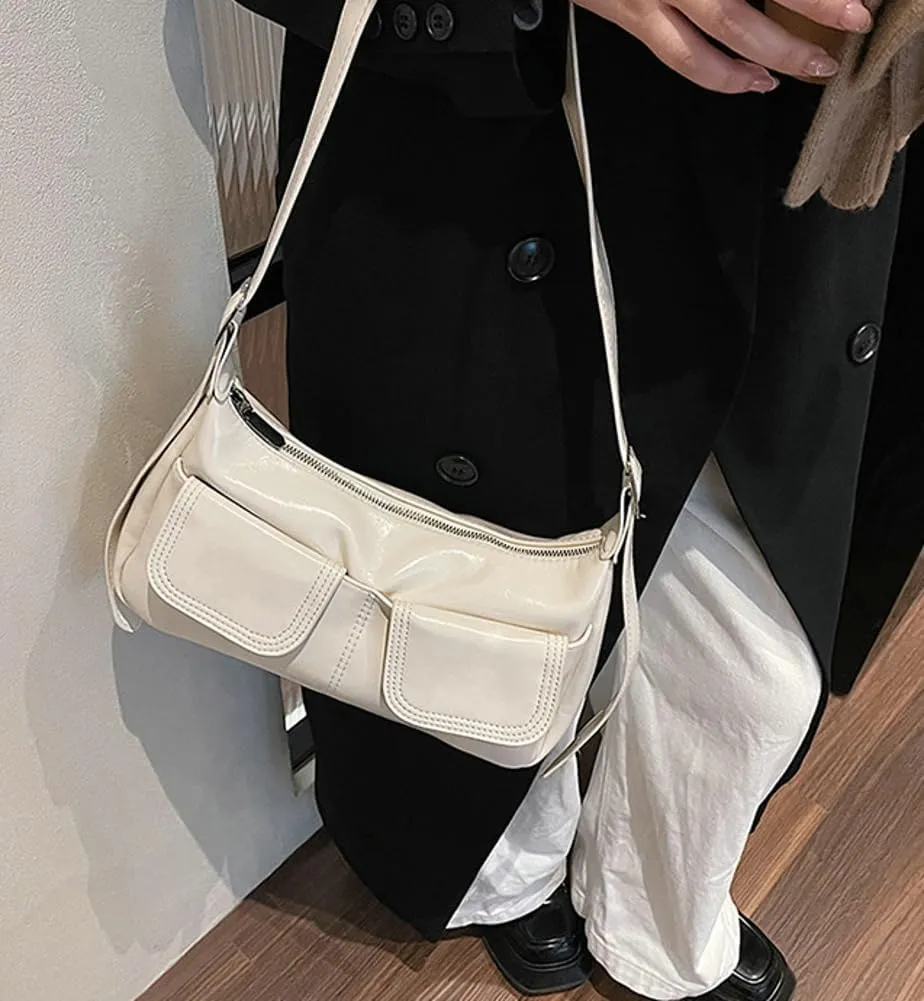 Retro Chic Purses for Women Y2K Crossbody Bags for Women Trendy Hand Bags Vintage Satchel Hobo Bag Crossbody Shoulder Bag