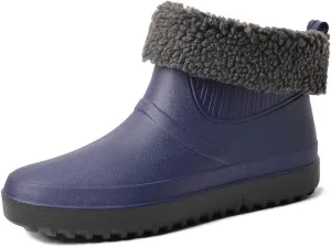 Rojeam Mens Rain Boots Waterproof Booties Garden Shoes Rain Shoes
