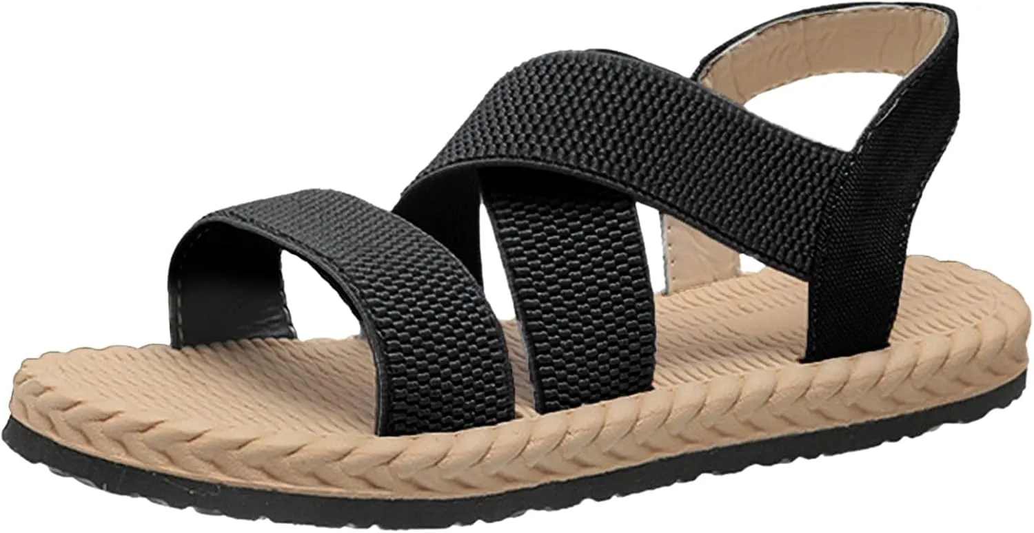 Sandals Women's Flat Orthopaedic Shoes Open Toe Flip Flops Comfortable Leisure Mules Trendy Summer Outdoor Beach Slippers
