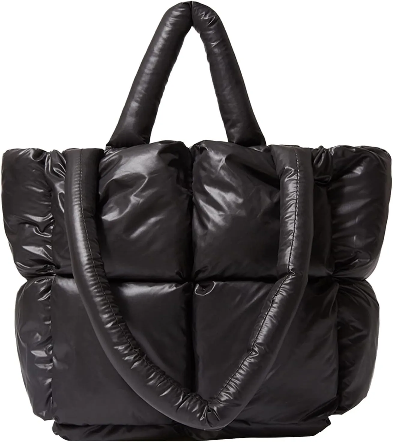Satchel Bags for Women Designer Satchel Handbags Top-Handle Purses with Strap Trendy Waterproof Cross Body Bag(Black)
