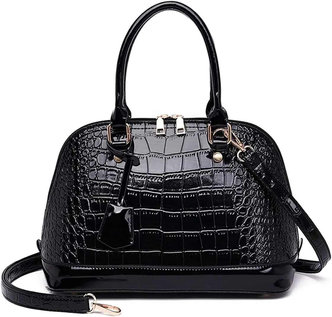 Satchel Handbag for Women Large Capacity Shoulder Bag Multifunctional Crossbody Bag Handbag Dome Clutch Bag