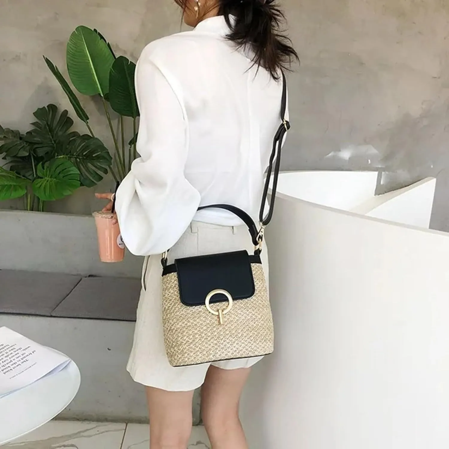 Sling Bags for Women Anti Theft Travel Waterproof Nylon Crossbody Bags for Woman Trendy Beach Accessories(A)