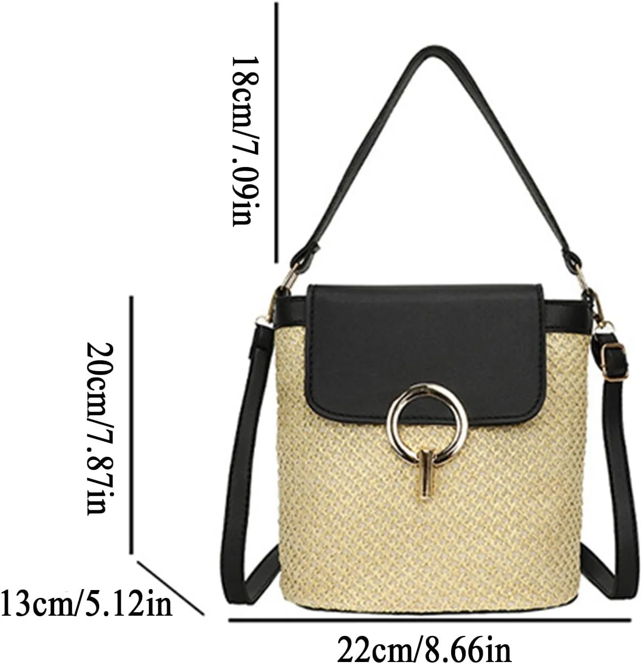 Sling Bags for Women Anti Theft Travel Waterproof Nylon Crossbody Bags for Woman Trendy Beach Accessories(A)